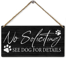 No Soliciting Sign for House,No Soliciting Sign for Front Door,Home,Yard,Funny B