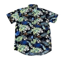 Disney Pixar A Bugs Life Hawaiian Button Down All Over Print Shirt Size M