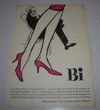 Jahr 1962 orig. Reklame Werbung Bi Strümpfe Nylons Staps-Strümpfe Naht-Perlons