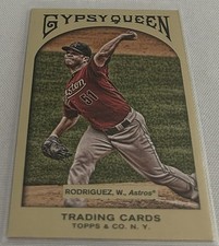 2011 Topps Gypsy Queen Baseball Wandy Rodriguez Houston Astros base card #268