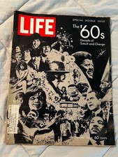 Vintage LIFE Magazine December 26 1969 Special Double Issue The 60s Decade of Tu