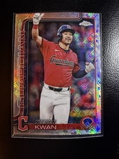 2025 Topps Chrome Logofractor Steven Kwan Cleveland Guardians #202