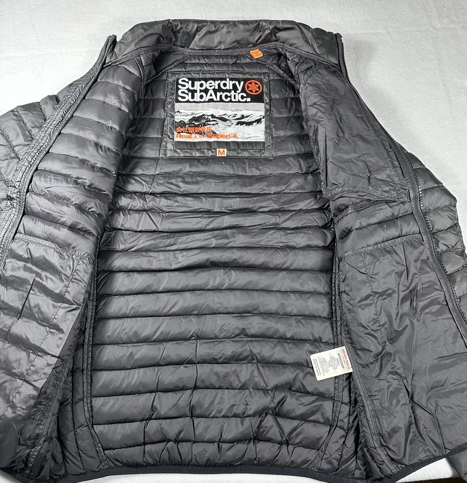 Superdry Chaqueta Tri Alps Down Puffer Negra Hombre Talla Mediana Foto 3 de 4