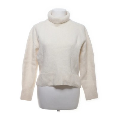 Massimo Dutti, Rollkragenpullover, Größe: M, Weiß, Kaschmir/Wolle #Dx1