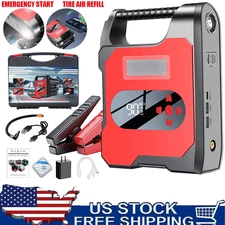 2000A Portable Jump Starter Power Pack Car Battery Jumper Box USB BOX Power Bank