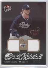 2007 Fleer Ultra Dual Materials Gold 50/75 Khalil Greene #DM-KG a5h