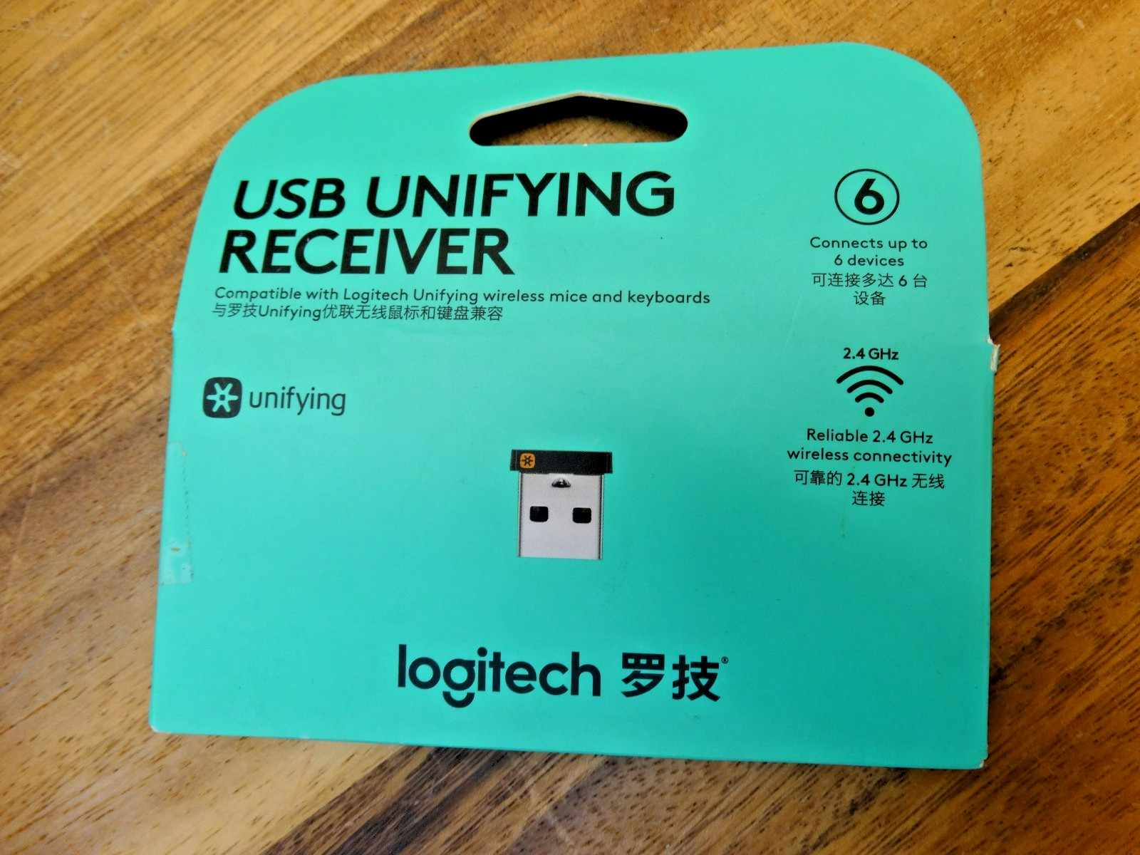 Logitech Unifying USB Receiver 2.4GHz Wireless Dongle &ndash; Co