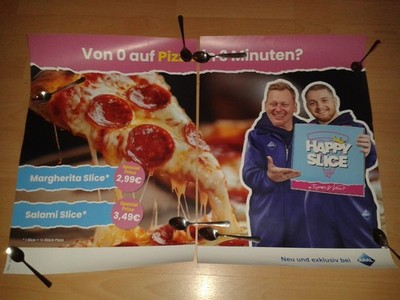 Knossi + Trymacs Karton Poster Werbung Plakat Aral 33x23