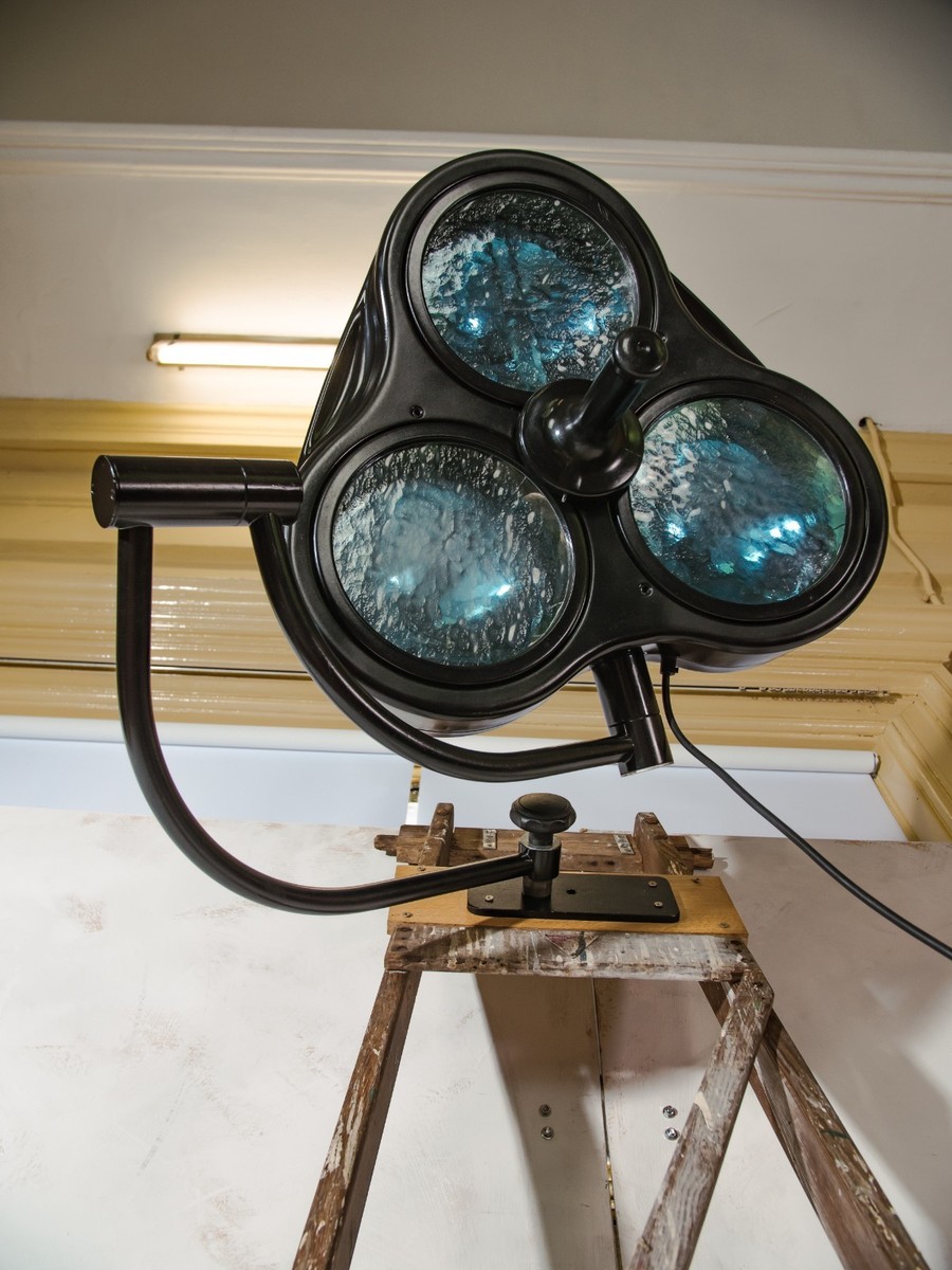 Vintage Surgical Lamp Heraeus Hanaulux London Retro Medical