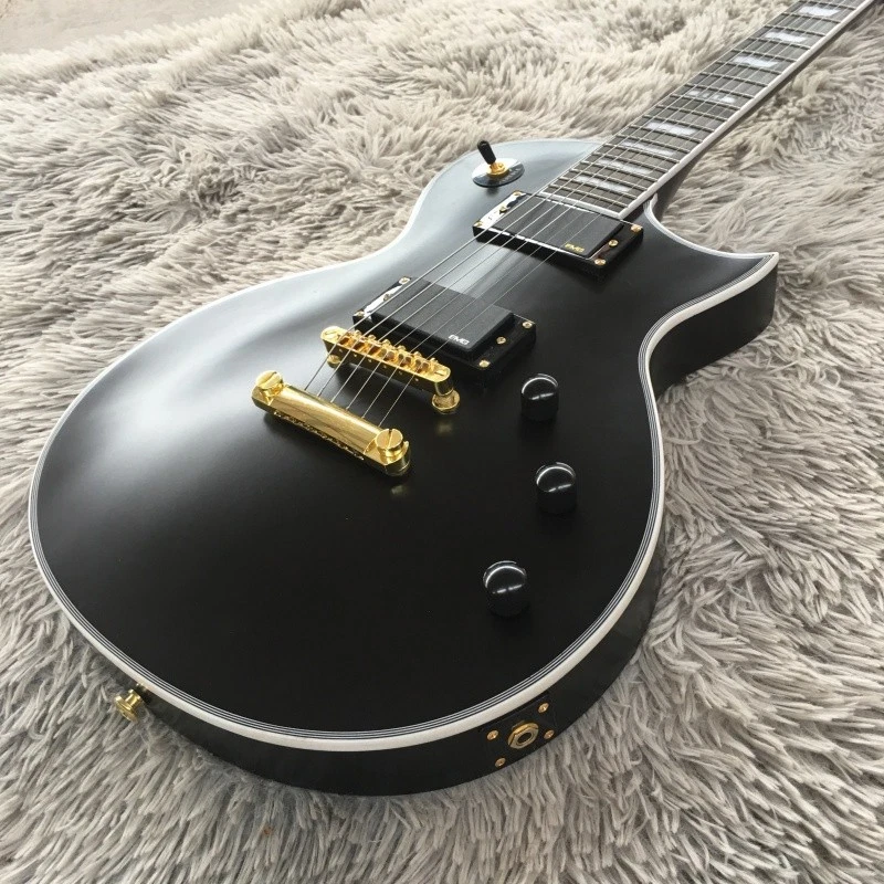 LTD EC-1000 Matte Black Solid Body Electric Guitar HH Pickups Christmas Gifts - Image 4 of 4