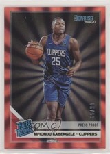 2019-20 Donruss Rated Rookie Press Proof Red Laser 65/99 Mfiondu Kabengele 00d4