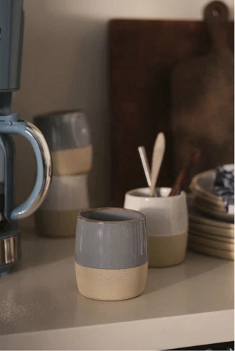 Anthropologie Glazed Garage Pier Stoneware Mugs - Thumbnail 2