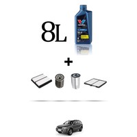 Hoffcar Wartungsset 4 Filter Und 8L ÖL FüR Kia Sorento I (Jc) 2.5 Crdi 125KW D