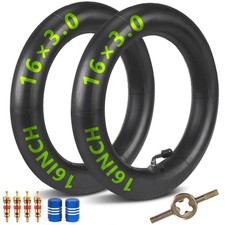 2 Pcs 16x3.0 Bikes Inner Tube Bent Valve 16x3.0 Bicycle Tire Replacement