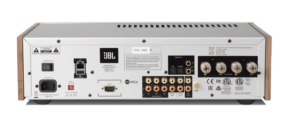 JBL SA750 - Vollverstärker mit 2x220 Watt Walnuss | Neu | UVP 3300 € - Bild 2 von 3