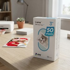 2x3 Zink Photo Paper - 50 Sheets, Tear Smudge Proof, Glossy Finish