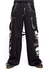 Tripp NYC Super Skull Pants Black/White - Goth, Punk, Street Goth