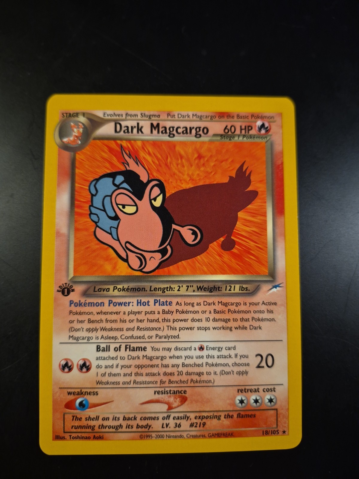 Dark Magcargo 18/105 Neo Destiny 1st Edition NM/M