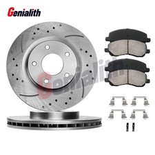 For Mitsubishi Outlander Sport 2011-2023 Front Drilled Disc Brake Rotors Pads