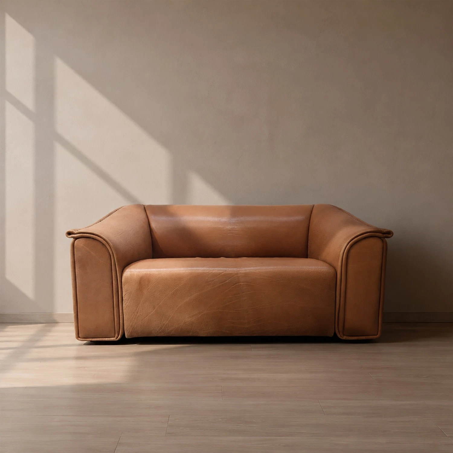 Ernst Lüthy De Sede 2 Seater Desede Designer Sofa Leather Sofa Couch Adjustable.