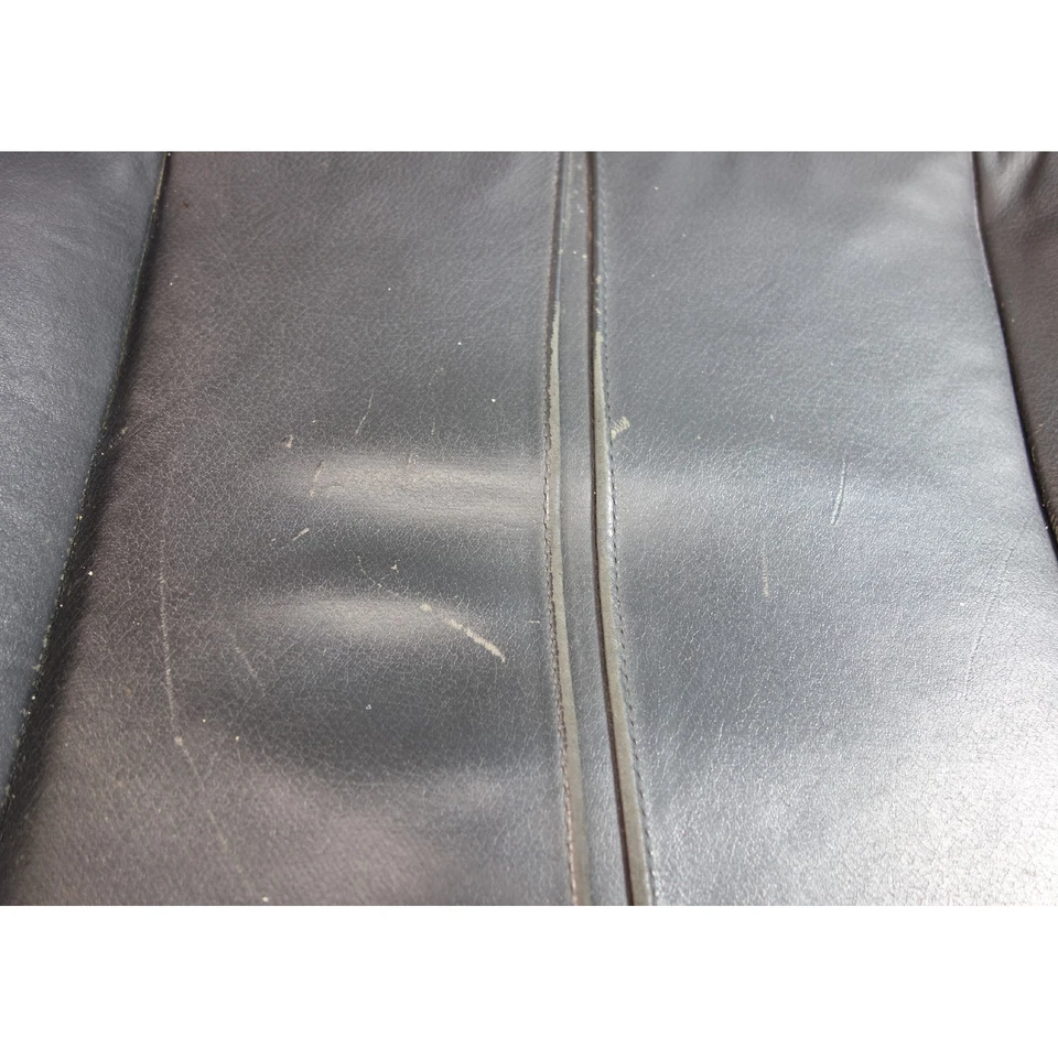 99-03 BMW E39 Serie 5 E38 Asiento deportivo delantero izquierdo inferior cuero negro OEM Foto 4 de 4