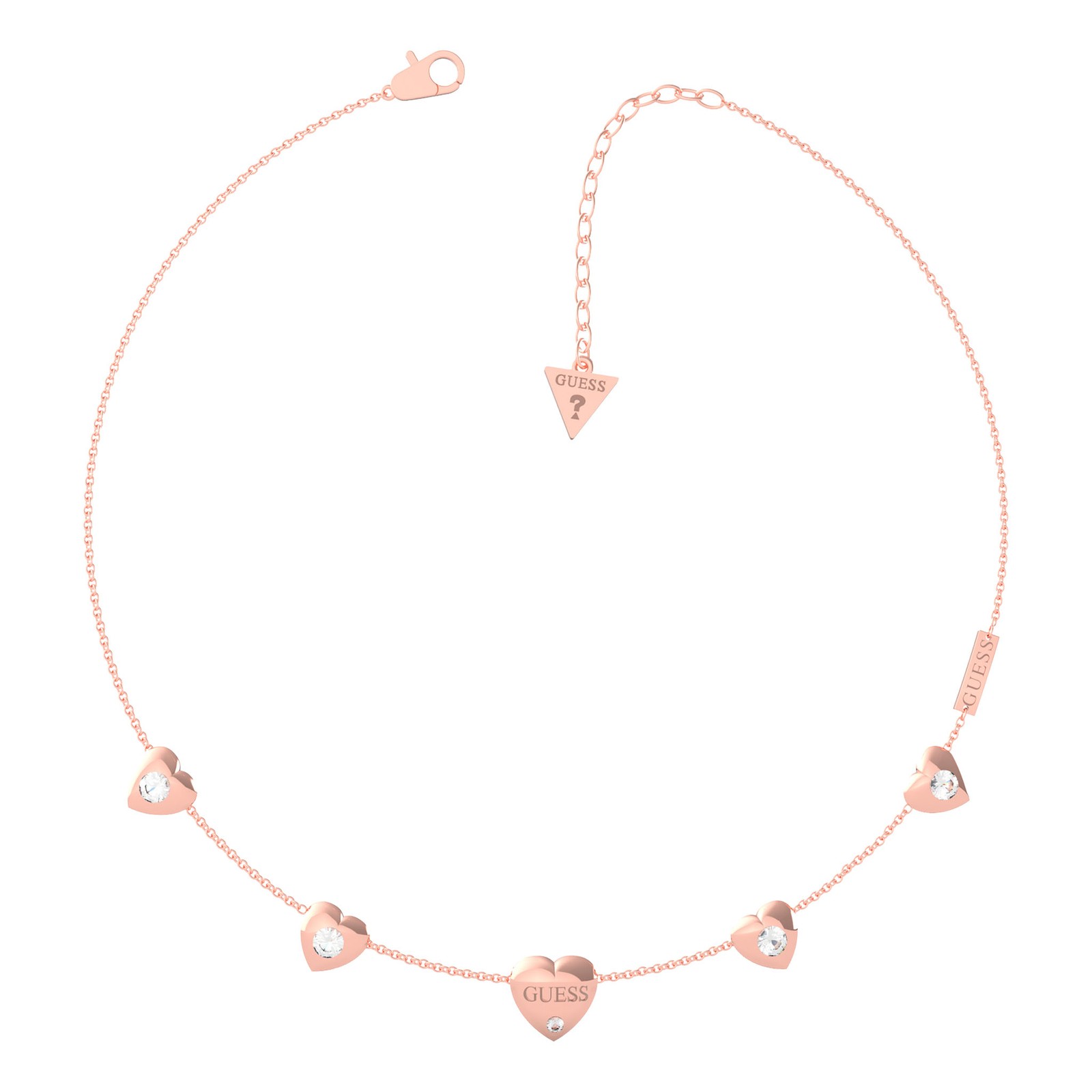 Guess Ladies Guess Is For Lovers Necklace UBN70030