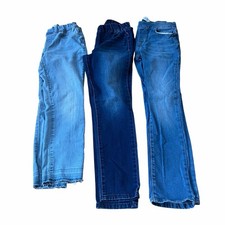 Old Navy Cat Jack Lot of 3 Girls Jeans Size 14 Cropped Skinny Jegging Blue