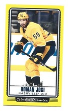 Yellow Border 2021-22 O-Pee-Chee - Premier Tallboys #P-16 Roman Josi Hockey NHL 