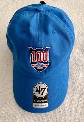 NY RANGERS HAT 100 YEAR CENTENNIAL 47 BRAND CLEANUP CAP NHL HOCKEY