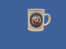 U.S NAVY MILITARY COFFEE CUP MUG DEPARTMENT OF THE NAVY USA MADE NEW