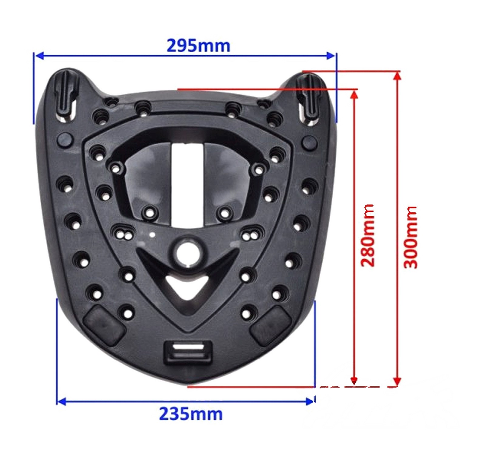 Plaque de montage K-MAX AW9060 pour stabiliser un top case qui bouge à haute vitesse