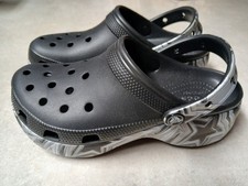 Womens Limited Edition Disco black multi colored Platform Crocs. New without tag