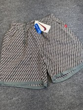 Vintage Nike Swim Shorts Mens L Y2K Dri Fit VB GEO Pattern Trunks NWT