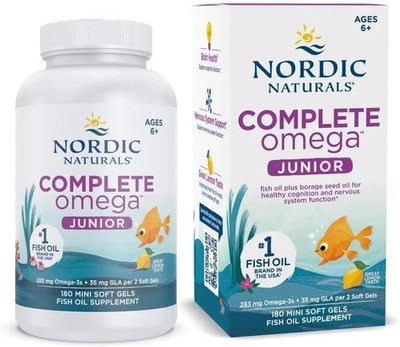 Omega para niños de 6 a 12 años Apoya la función cerebral y del sistema nervioso