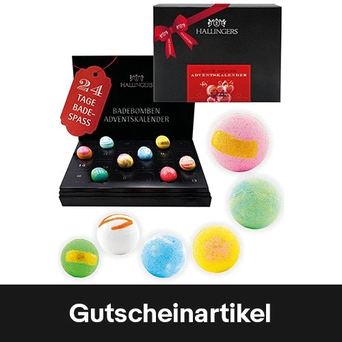 Adventskalender Badesalz Hallingers Duftmix - Premium Auswahl Geschenkidee