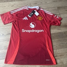 Adidas Manchester United Mens Home Red Shirt 2024/25 Season Size Medium BNWT