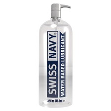 Swiss Navy Water-Based Lubricant Premium Personal Lube FREE FEMALE GIFT 32 OZ