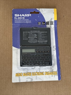NEW Sharp Memo Master EL-6051B Electronic Organizer Vintage PDA EL-6051