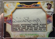 Willie Stargell 1/1 Cut Signature Auto 2025 Diamond Icons Pittsburgh Pirates HOF
