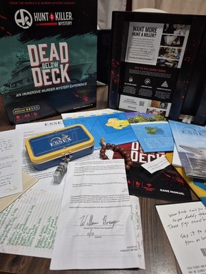 Hunt A Killer Death Below Deck MEDIUM Difficulty a Murder Mystery Party Game