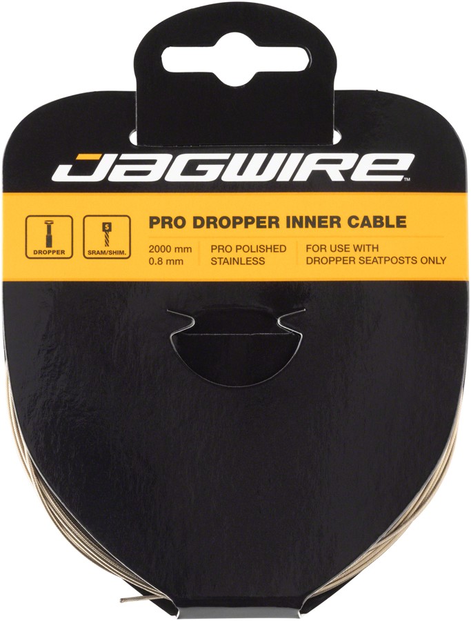 Jagwire Pro Dropper Inner Cable 08mm x 2000mm Stainless Steel Low-Friction 5090₽