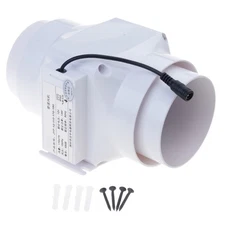 12V 13W 5.5x2.1mm 4inch Exhaust Fan Exhaust Air Fan for Bathroom and Kitchen