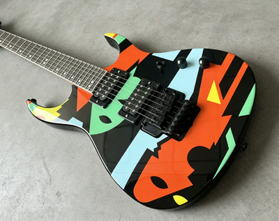 US Ship JPM 100 John Electric Guitar Multi-Color Floyd Rose Tremolo Fast Ship