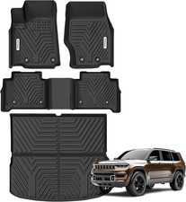 Floor Mats  Cargo Mats for Jeep Grand Cherokee 2022-2026 Include 4X