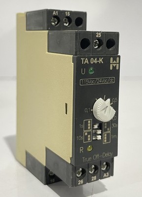 HIQUEL TA 04-K TRUE OFF DELAY TIMER RELAY 0.1S-1M 220-240VAC 24VDC FAST SHIP