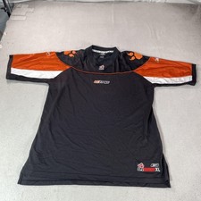 BC Lions Football Jersey Mens XL Black CFL Football Reebok Mesh Shirt Top