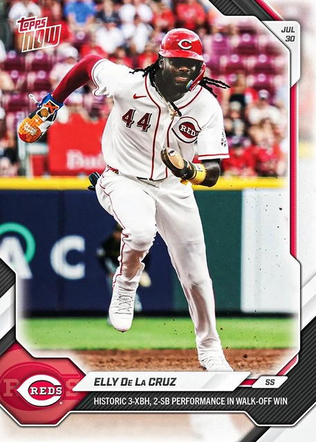 Elly De La Cruz 3XBH 2 Sb - 2026 MLB Topps Now #502 - Cincinnatti Reds