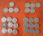 Lot of 27 - Indian Head Buffalo Nickels 5c US Coins 1930, 1934-1937 + Unknowns