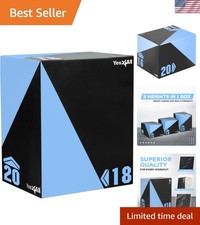 3-in-1 Foam Plyometric Jump Box - Adjustable for Ultimate Fitness Training