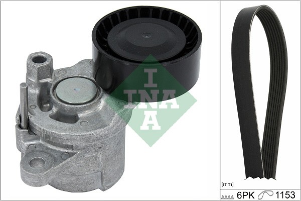 Ina Keilrippenriemensatz FüR Ds Ds 7 Peugeot 308 Ii Sw 3008 5008 Rifter Opel-image